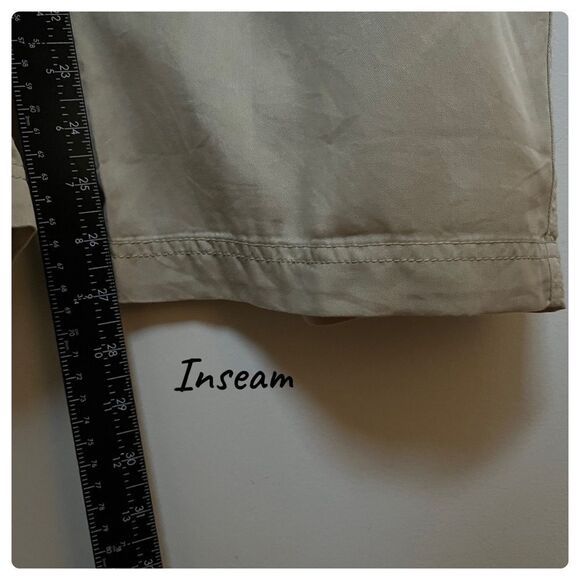 Lauren Ralph Lauren New Neutral Lyocell Tie Waist Pocket Plus Size 20W Pant - Picture 9 of 11